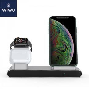 WiWU Power Air 3 In 1 18W Wireless Charger for Apple iPhone, iWatch and Airpods