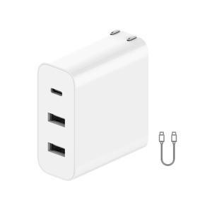 Xiaomi 2A1C 65W Charger 3 Output Ports USB-C/USB-A Fast Charging Adapter with Cable