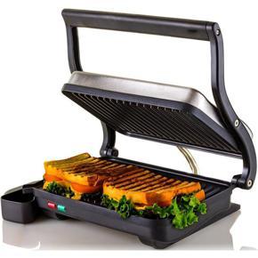 Ovente 2-Slice Electric Panini Press Grill and Gourmet Sandwich Maker with Auto