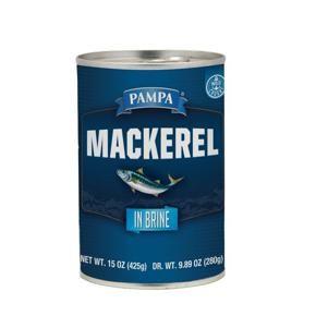 Pampa Mackerel in Brine, 15 oz Can